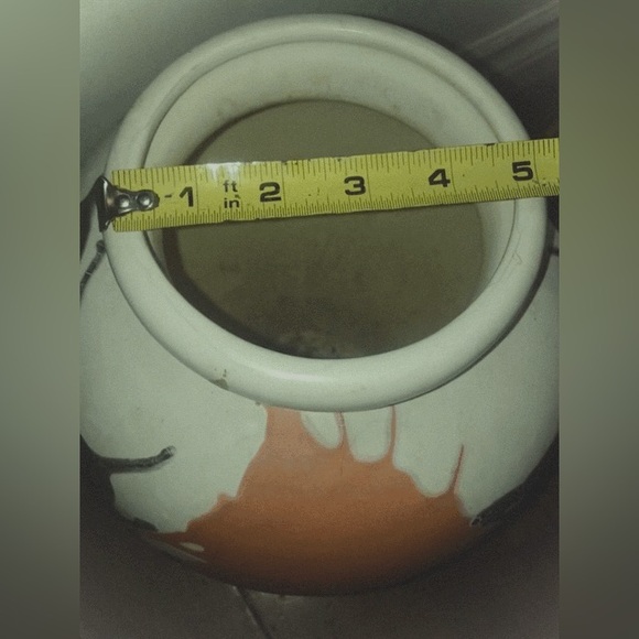 Midcentury Royal Haeger Modernist Orange Brown White Earth Wrap Pottery - Picture 6 of 9